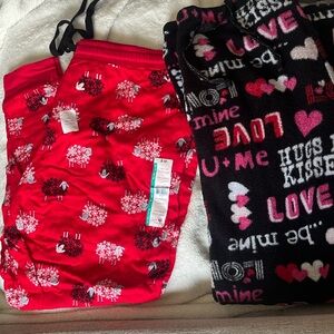 One new and one used pajama pants. Woman’s XL